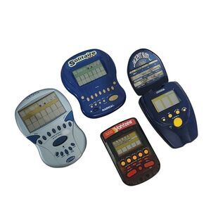 Handheld Electronic Game Lot Radica Jackpot Slot Yahtzee Poker Solitaire 2000
